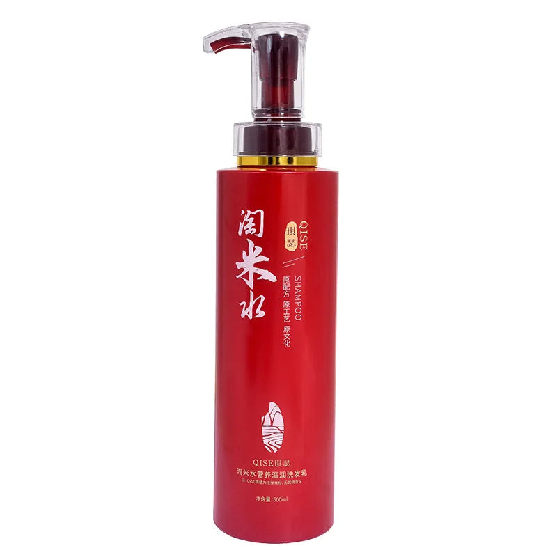 500ml Wash Rice Water Hair Shampoo Anti Dandruff Shampoo Professional Hair Care Clean Scalp and Improve Scalp Environment