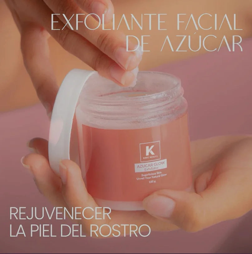 100g KOEC Azucar Glow Exfoliator Facial Sugar Scrub Exfoliation Hydration Brightening Cell-renewal Oil Control Natural Glow