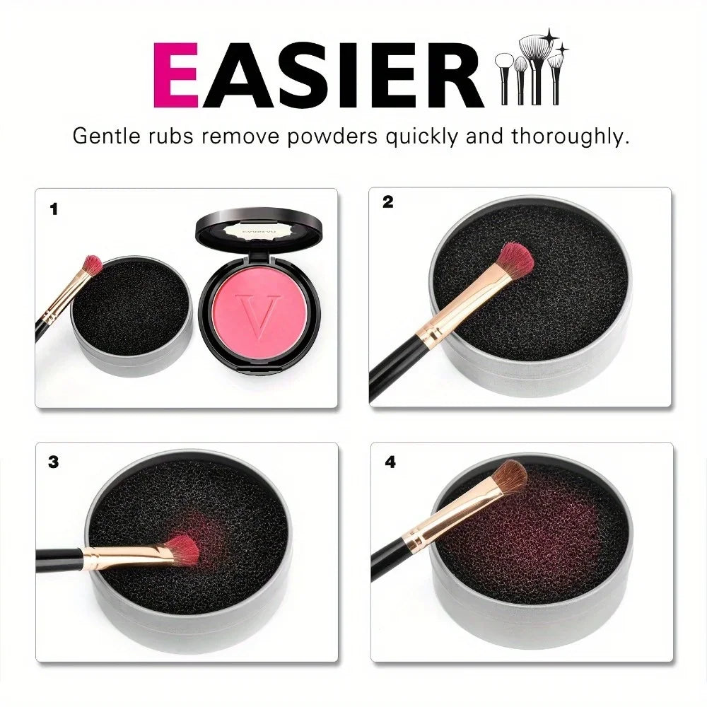 1PC Makeup Brush Cleaning Sponge Replacement Core - Quickly Remove Color Eyeshadow and Eyeliner Dry Cleaning Tools No Fragrance