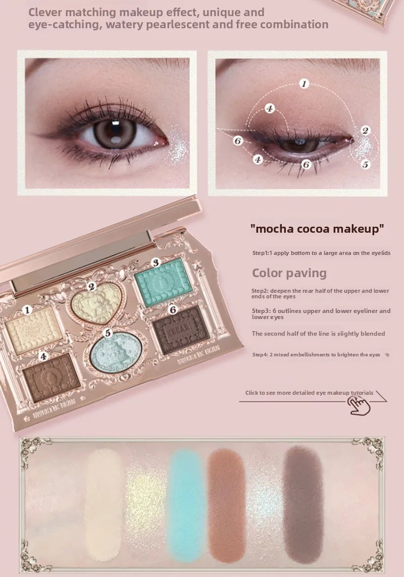 Flower Knows SWEETIE BEAR Highly Pigmented Eye Makeup Palette Eye Shadows Long Lasting Matte Shimmer Finish Cosmetics Gift Kit
