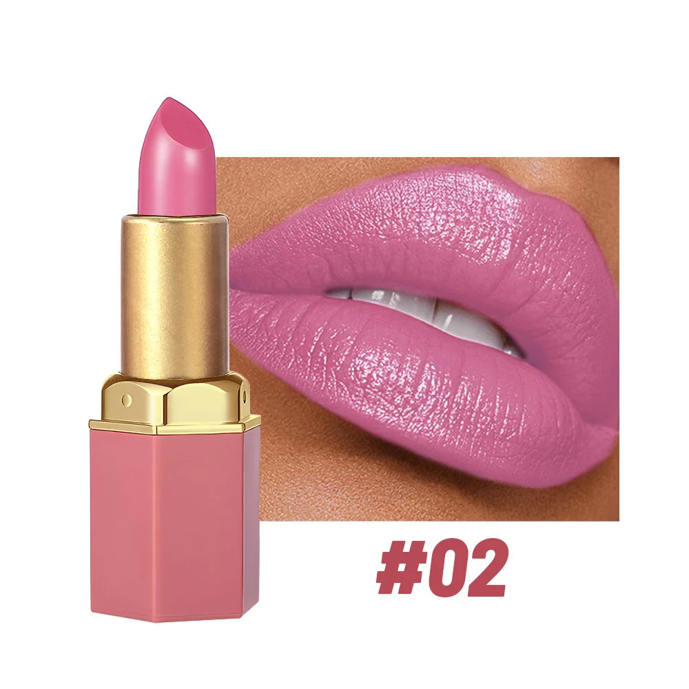 6-Color Matte Lipstick Set, Non-Fading, Non-Stick Cup Long-Lasting Velvet Finish, Smooth Matte Lip Color Waterproof Smudge-proof