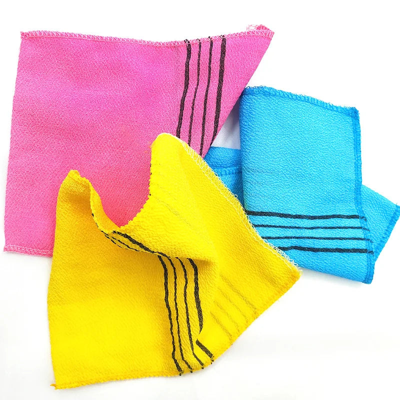 1PC Exfoliating Bath Pad Towel Korean Asian Exfoliating Bath Washcloth Body Scrub Shower Double Sided Exfoliating Cloth Gloves