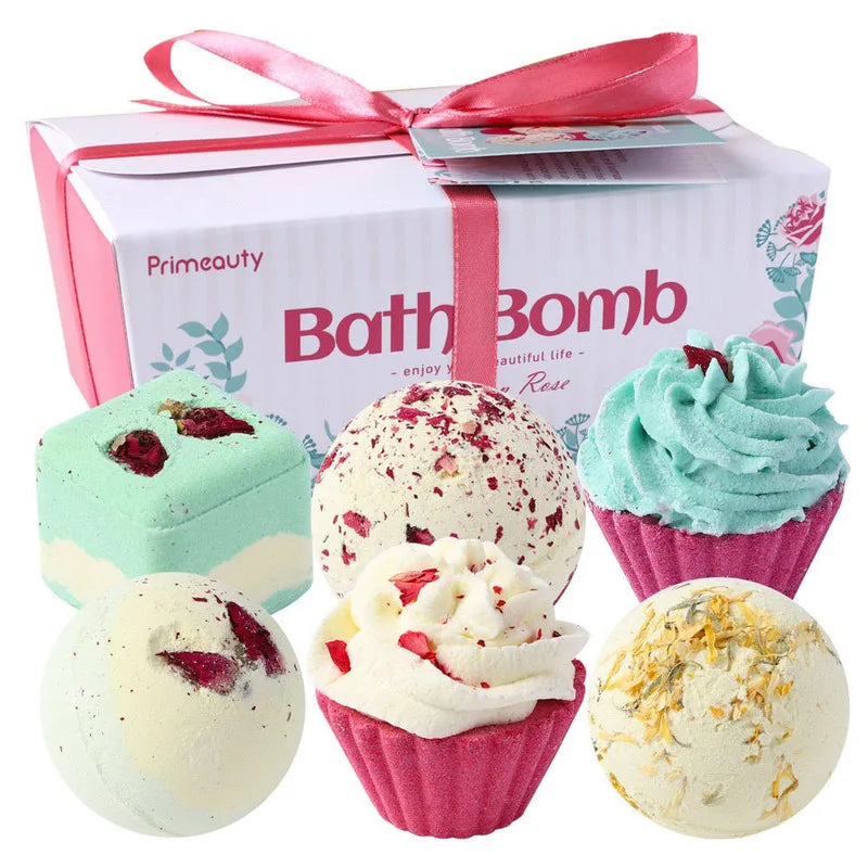 Set Of Boxed Bath Foot Bath Balls, Multi-soaking Float Balls, Bath Balls, Moisturizing Bath Salt Balls, Bath Bubble Balls