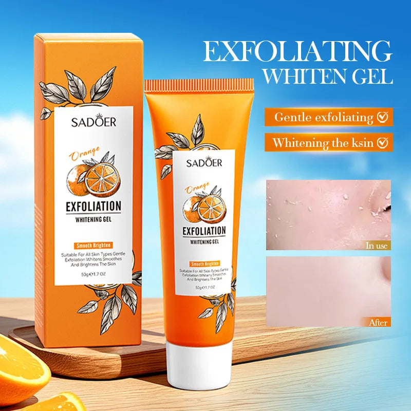 Orange Exfoliating Peeling Gel Facial Scrub Moisturizing Nourish Repair Scrubs Blackhead Removal Face Cleanser Korean Cosmetics