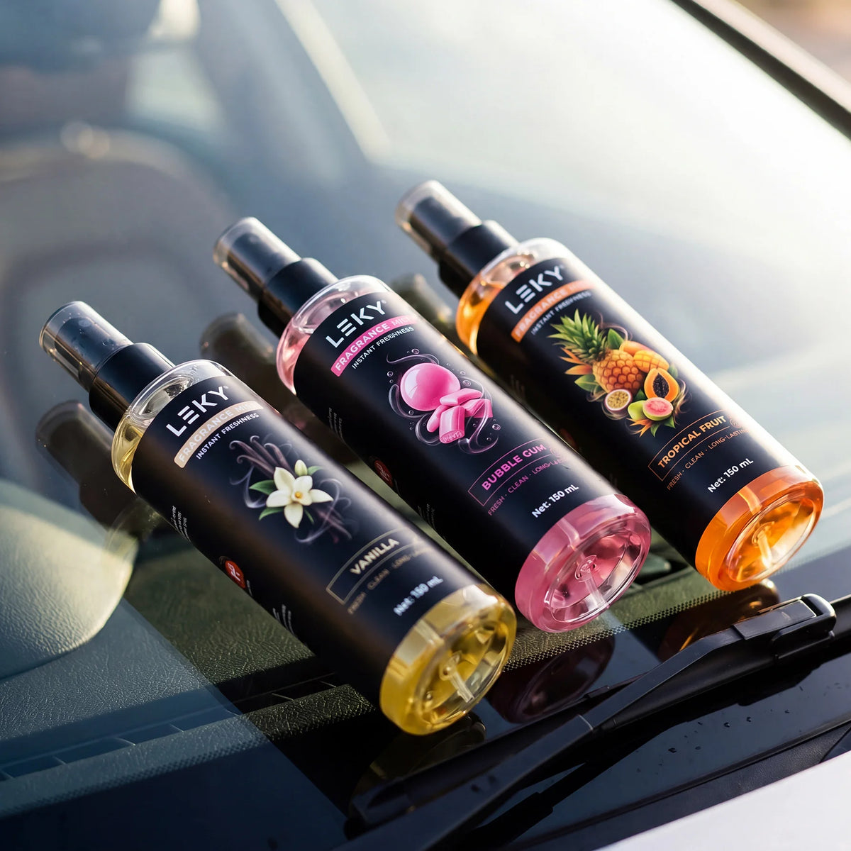 LEKY 150ML Multi-Scents Fragrance Spray Portable Air Freshener for Car And Home Long-Lasting Romantic Scent Atmosphere