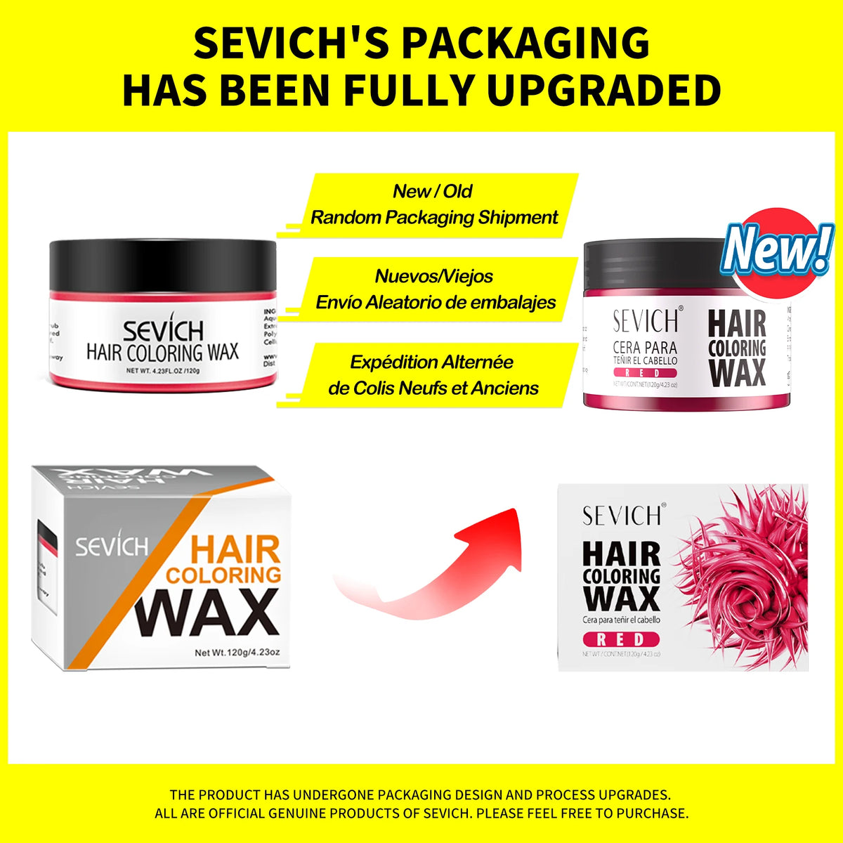 Sevich Temporary Hair Color Wax Men DIY Mud One-time Molding Paste Dye Cream Hair Gel for Hair Coloring Styling Silver Grey 120g