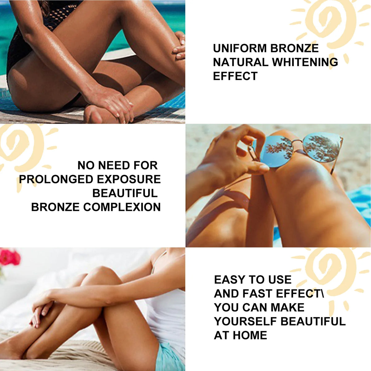 Summer Body Tanning Cream Long Lasting Bronzer Fake Tan Nourishing Sunbeds Sunless Booster Outdoor Beach Self-tanning Lotion