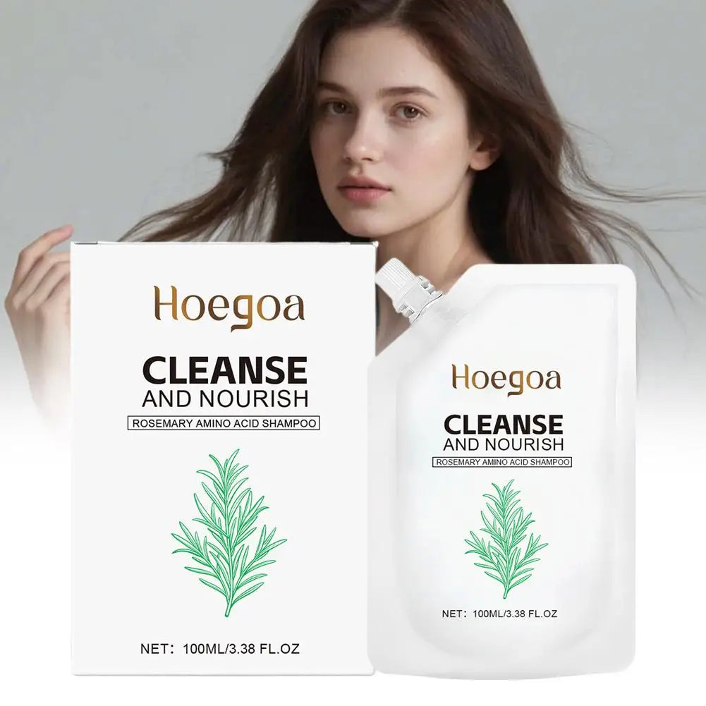 Black Ganoderma Polygonum Multiflorum Shampoo Ginseng Herbal Repair Nourish Hair Soft Smooth Moisturize Scalp Care 100ml/300ml