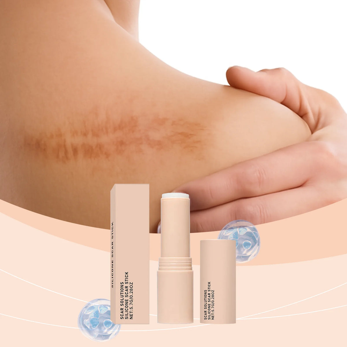 Silicone Scar Stick Acne Scar Reducing Redness Repair Blemishes Mild Formula Support Skin's Natural Repair Whitening Skin Care