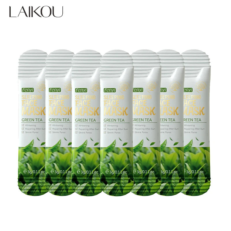 LAIKOU 7pcs Moisturizing Facial Mask Anti Wrinkle Firming Hydrating Sleeping Face Masks Face Mask Beauty Korean Skin Care