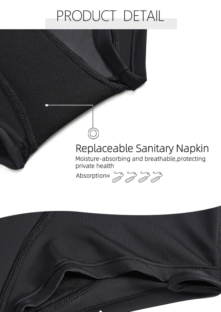 Girls Menstrual Swim Bottoms 4-Layer Leakproof Swimwear Waterproof Bikini Beach Pants Summer Swimming Period Panties Boxers