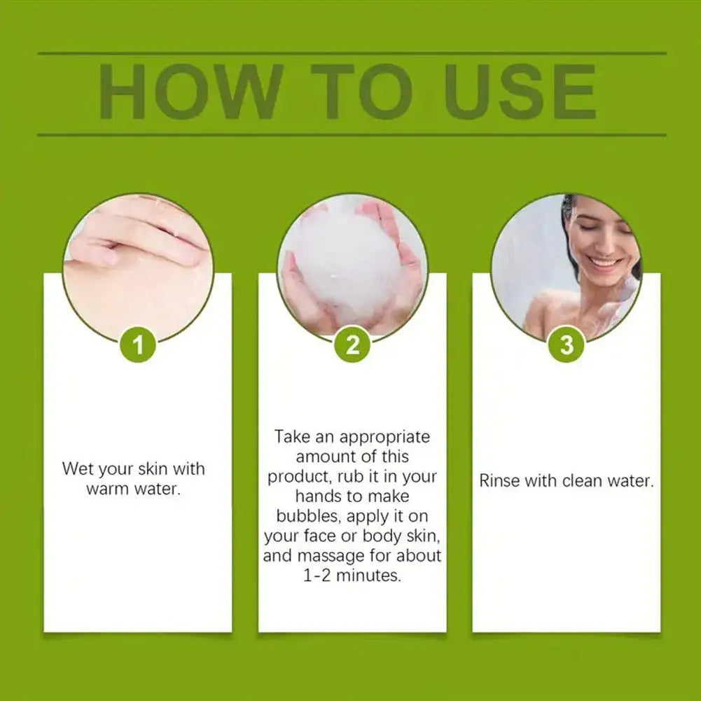 Gentle For Sensitive Skin Plant-Based Care Moisturizing for Body Skin Cleaning,Gentle Exfoliating Bar Soap 1/3/5PCS
