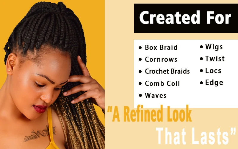 Braiding Gel Strong Hold Neat Braid Gel Hair Braid Gel for Braids Hair Mousse for Braids Styling Product Braid Mousse