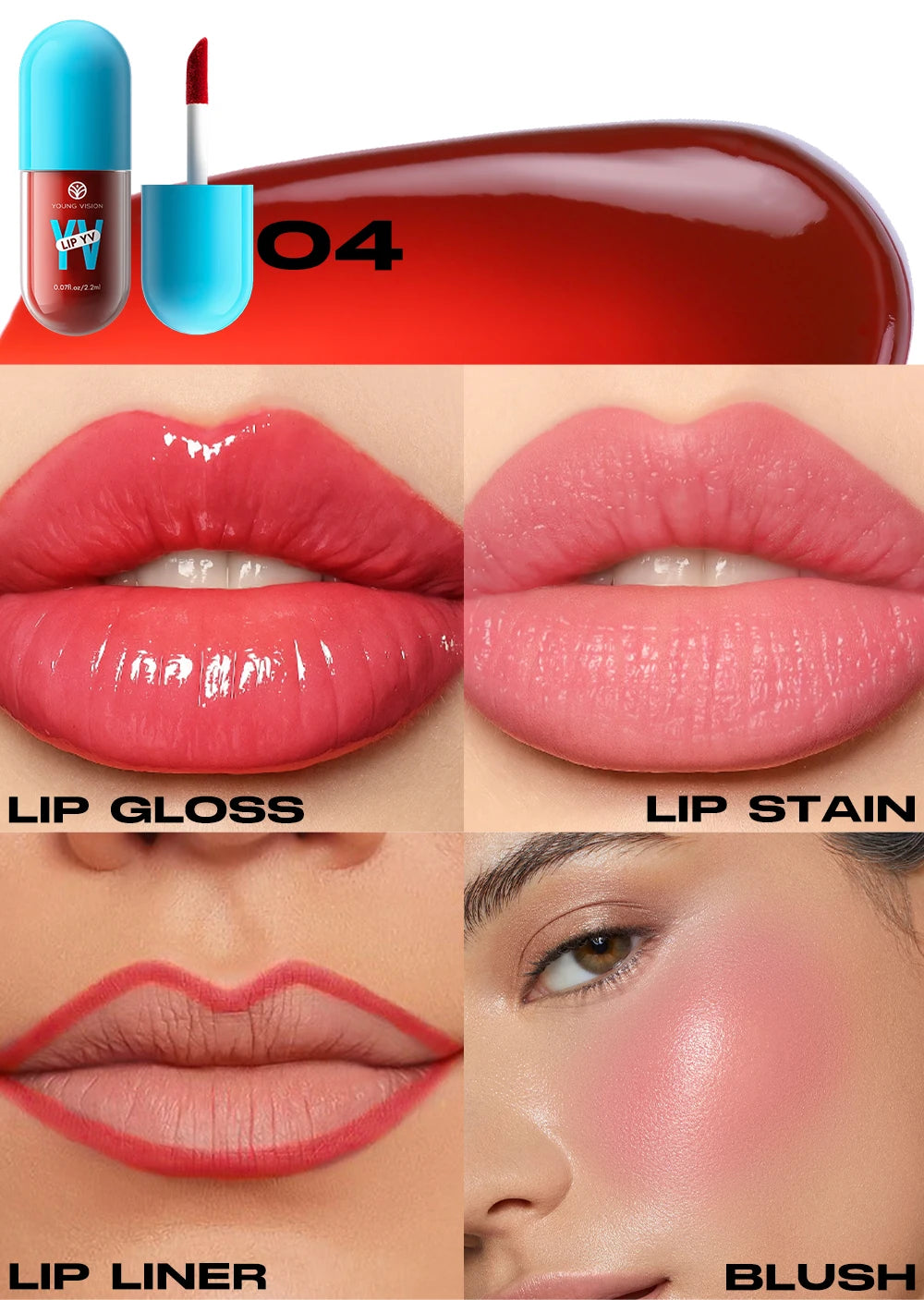 Mini Velvet Matte Lip Gloss Set, 3pc/4pcs Non-Fading, Non-Stick Cup, Long-Lasting Fruit Scented Lip Tint, Smooth and Lightweight