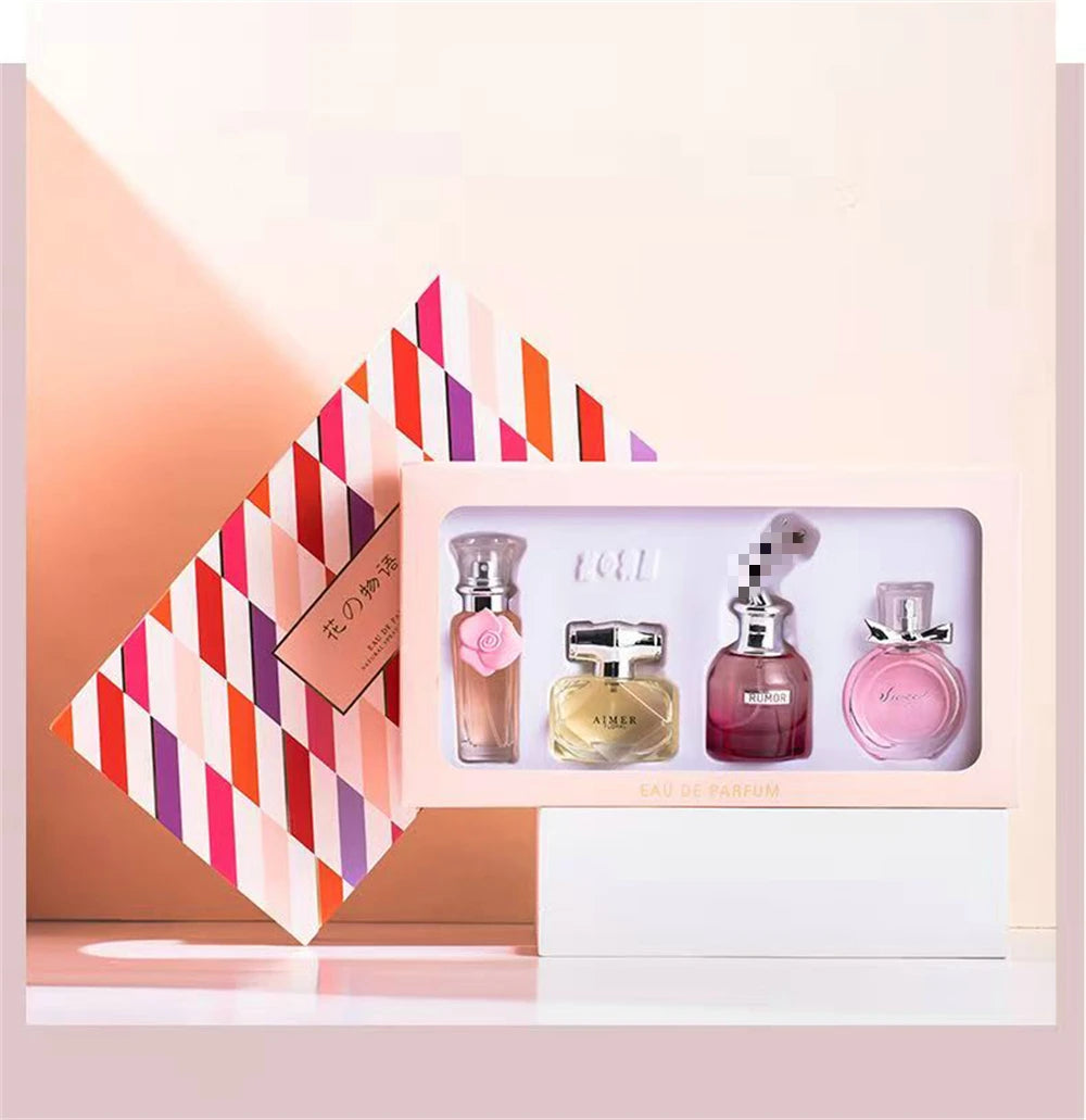 Classic Brand Perfume Women Eau de Parfum Femme 100ml Club De Nuit Perfumes Feminino Gift Box 4Pcs Set Floral Fruity Scent Spray