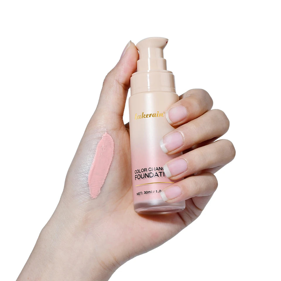 Color Changing Foundation 4 In 1 Moisturizer Longwearing Waterproof Concealer Even Skin Toning Sunscreen Spf 30 Whitening Makeup