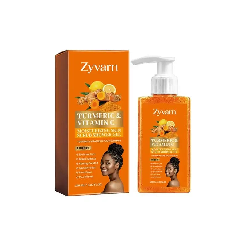 Vitamin C Brightening Body Wash Exfoliating Shower Gel Aloe Vera Moisturizing Skin Polish Gentle Deep Cleansing Daily Skincare