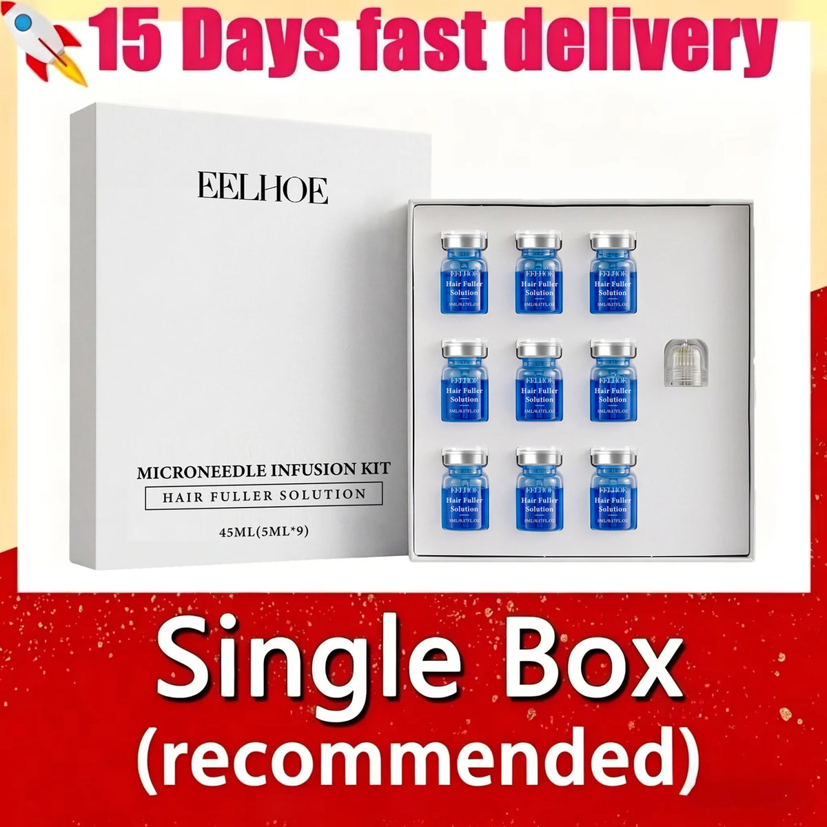 Microcrystal Hair Regrowth Kit Scalp Nourishing Serum for Fuller, Thicker & Healthier Looking Hair