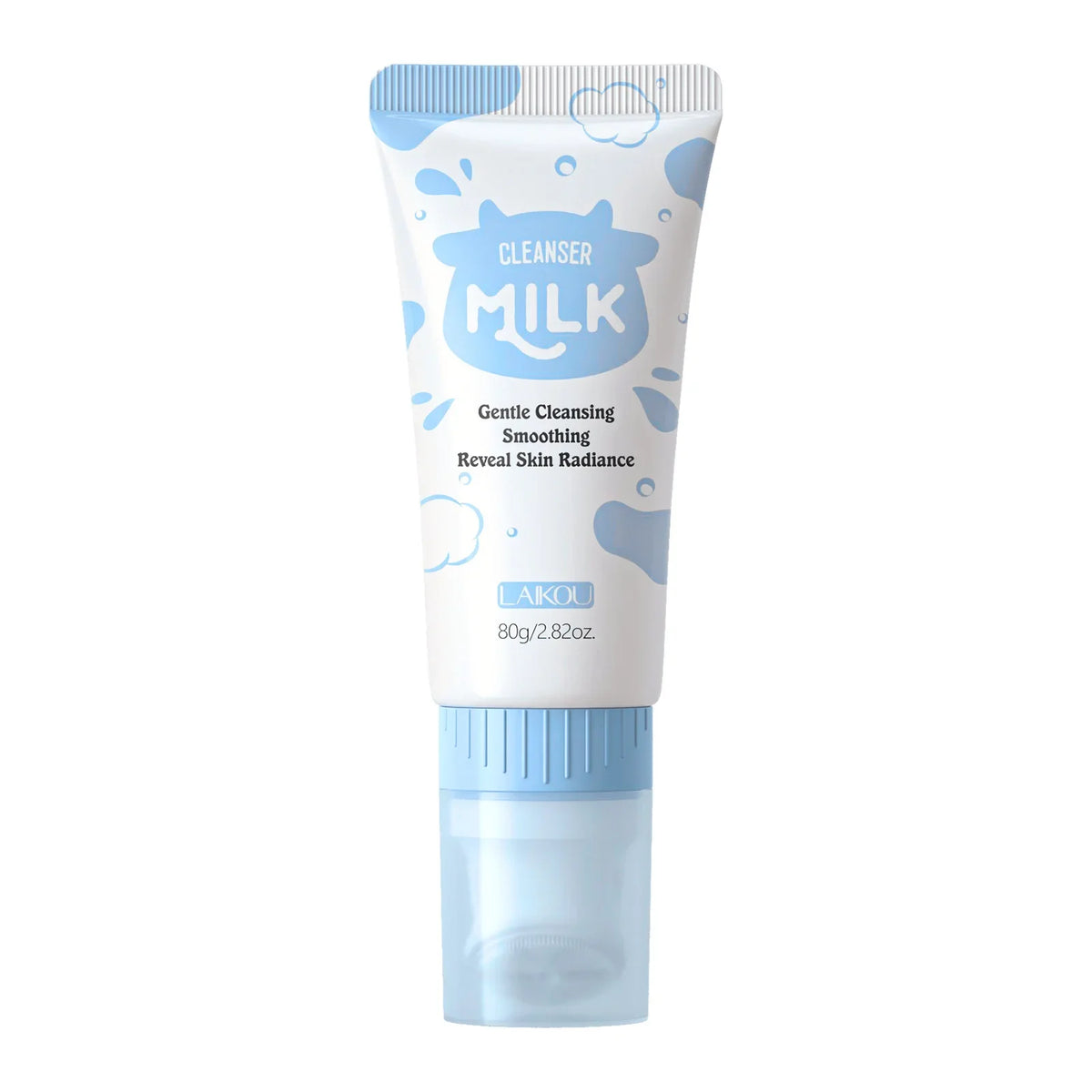 LAIKOU Milk Foaming Cleanser Dual Amino Acids Gentle Deep Cleansing Brightening for All Skin Types 80g