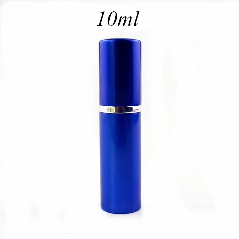 1PC 5ml 10ml Portable Mini Perfume Glass Bottle Travel Aluminum Spray Atomizer Empty Metal Parfume Atomiser Sprayer