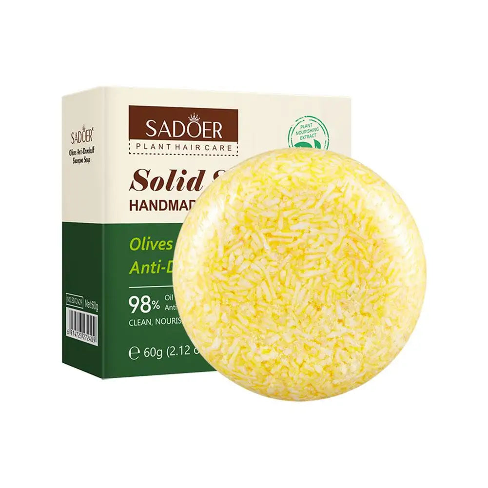 Solid Shampoo Bar Organic Plant Hair Care Soap Anti Dandruff Oil Control Nourishing Natural Handmade Shampoo Soap 60g