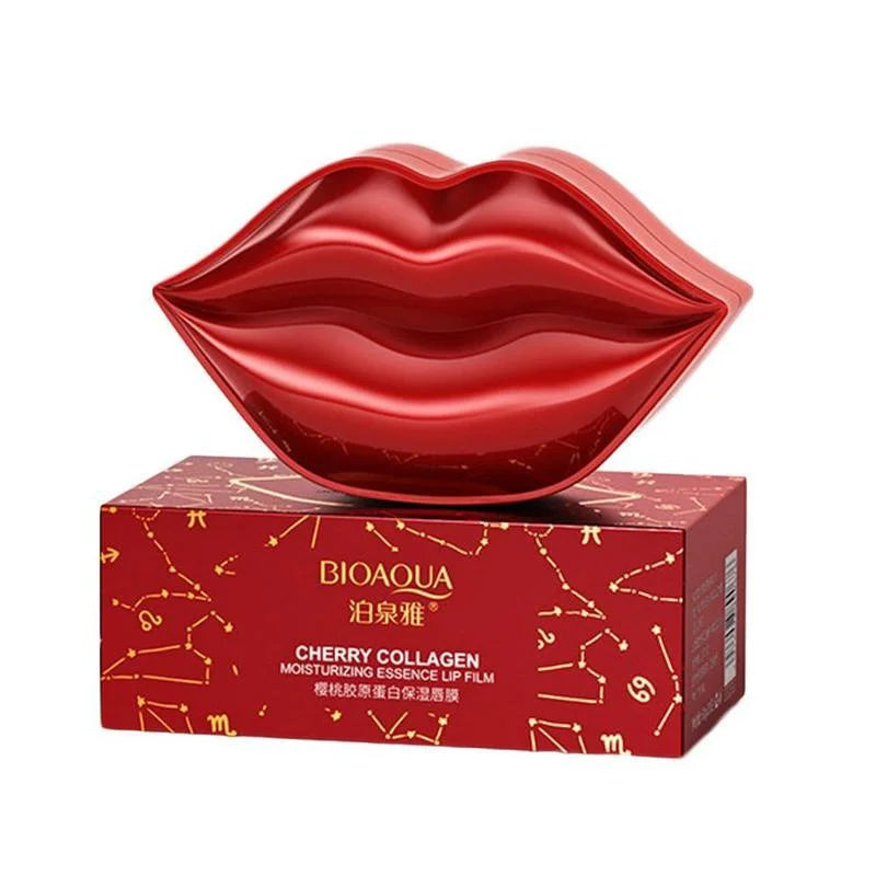 BIOAQUA Cherry Gollagen Hydrating Lip Mask Moisturizing Nourishing Anti-Drying Lightening 20pcs