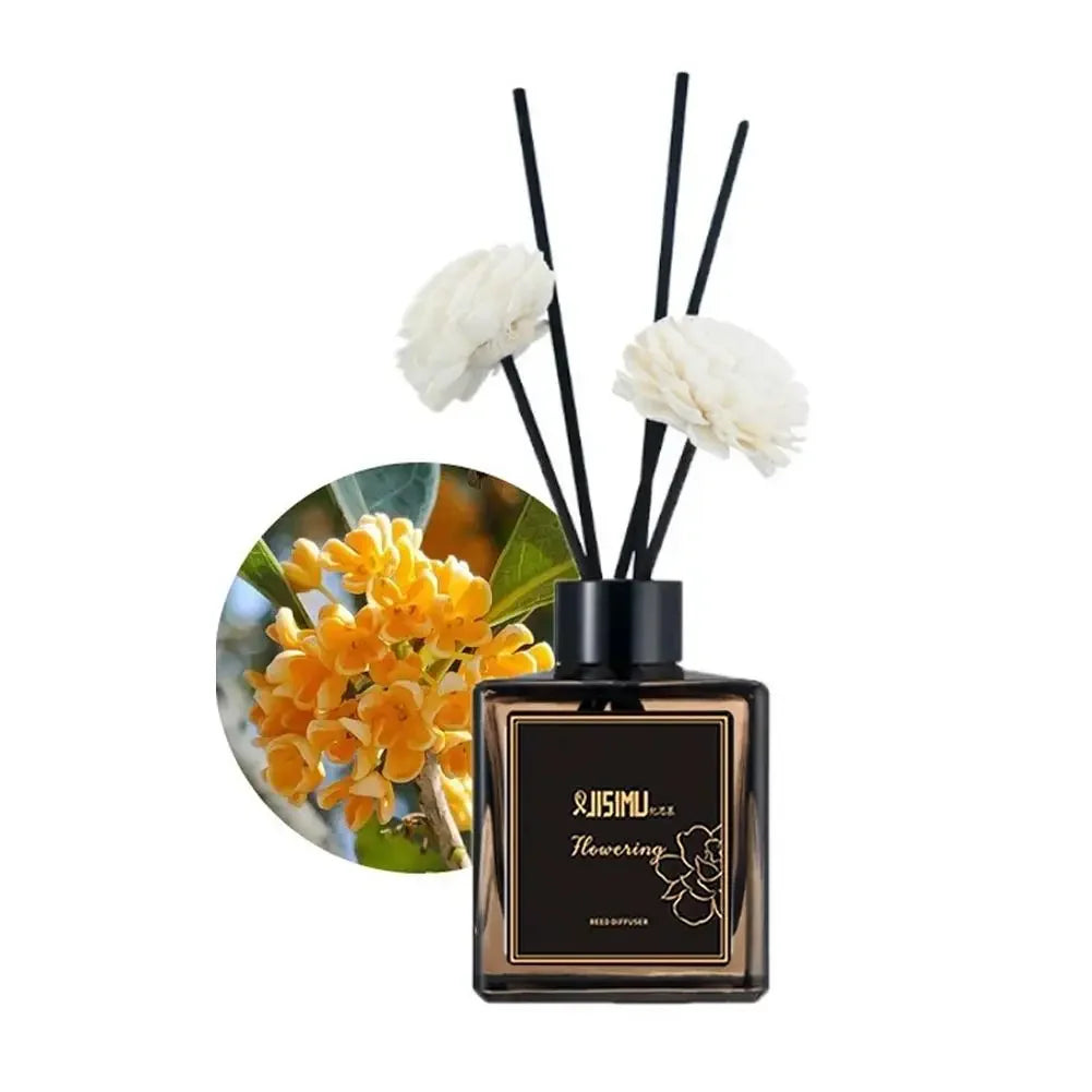 Long Lasting Gardenia Scent Premium Reed DiffuserHome Fragrance Liquid for Living Room Bedroom Odor Remover Hotel Aroma Diffuser