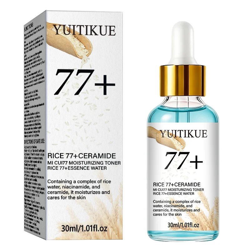YUITIKUE MI CUI77 Rice Essence Water Ceramide Niacinamide Long Lasting Moisture Strengthen Skin Barrier Toner 30ml