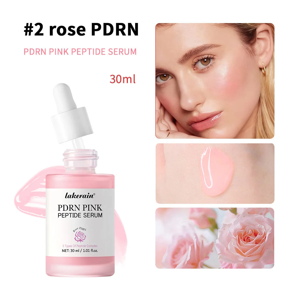 Salmon DNA PDRN Pink Peptide Serum Pink Glow Serum Remove Skin Darkness Hydrating Moisturizing Firming Korean Skincare