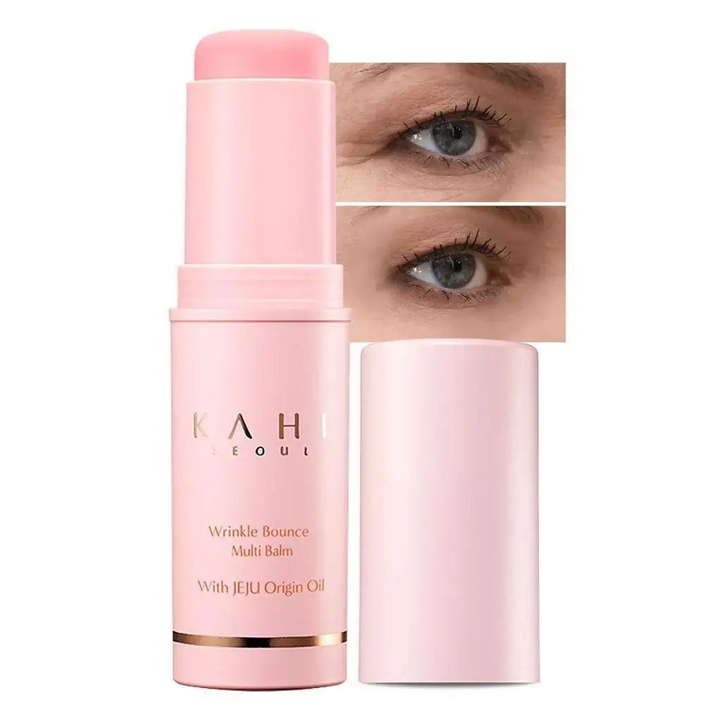9g Original KAHI Wrinkle Bounce Multi Balm Stick Moisturizing Essence Stick Korean PDRN Collagen JEJU Organic Oil Balm Face Care