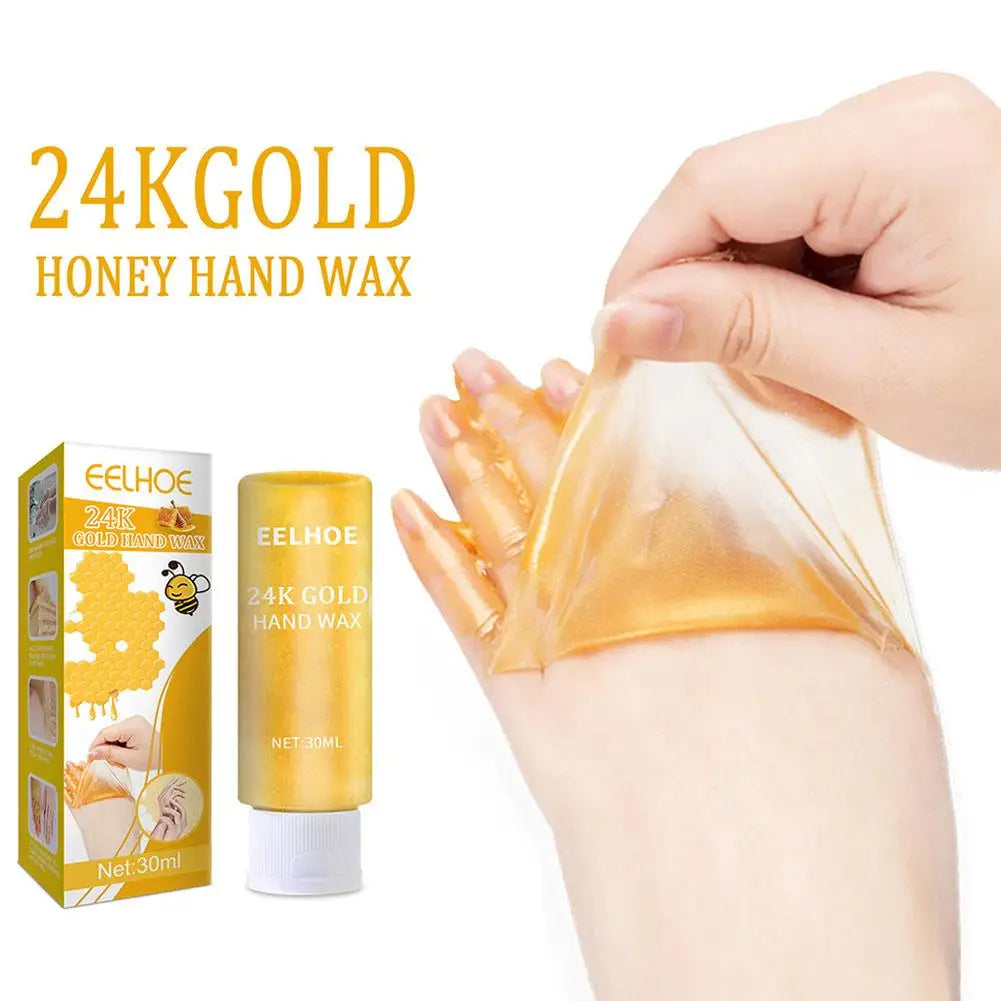24K Gold Milk Honey Hand Care Masks Soothing Moisturizing Exfoliating Whitening Nourishing Hydrating Gel Hand Mask