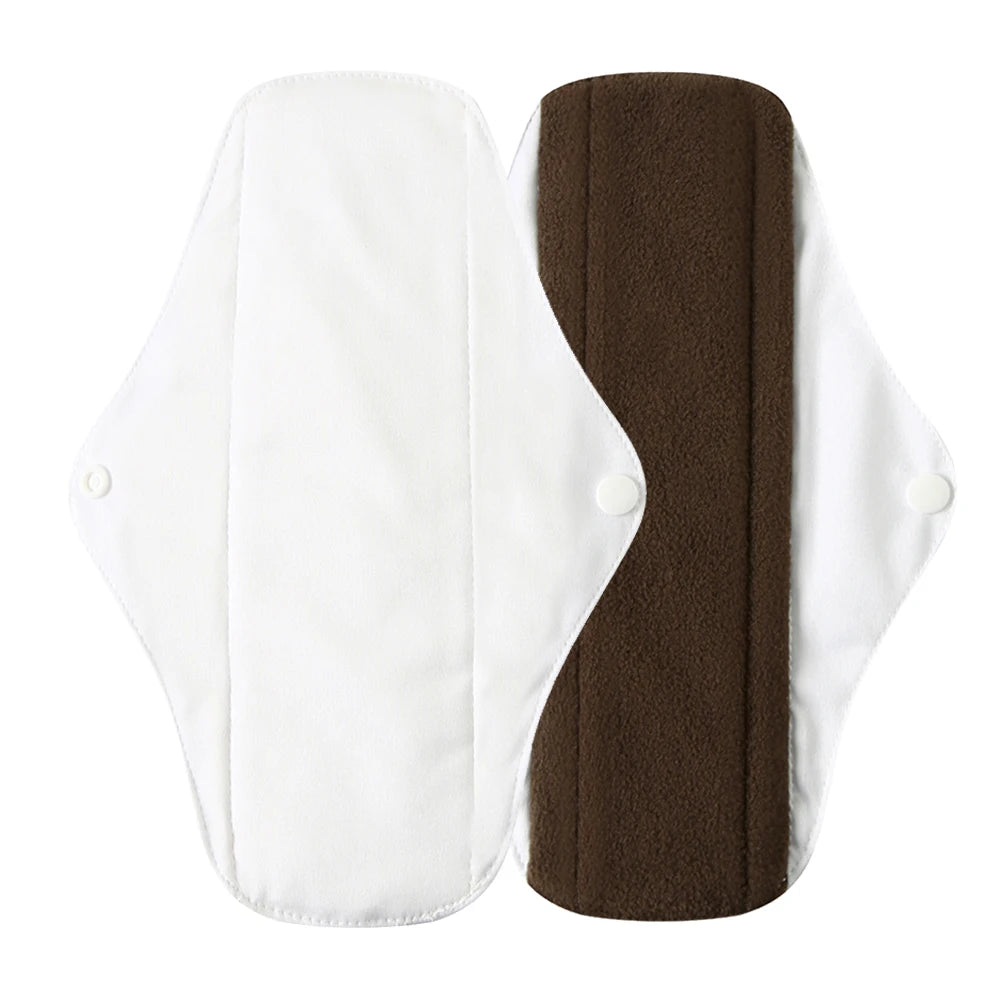Reusable Organic Cotton Menstrual Pads Sanitary Napkins Washable Menstrual Sanitary Pad Women Cloth Menstrual Pad Period Pads
