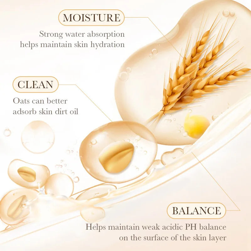 Rice Raw Pulp Body Shower Gel 500ml, Hypoallergenic and Moisturizing, Refreshing Oil Control, Long-Lasting Light Fragrance, Suitable for All Light Beige Skin Types and Sensitive Skin, Easily Removes Oil and Dirt, Daily Nouris