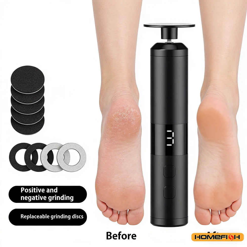 3-Speed LCD Electric Foot Callus Remover – Fast Charging, Hand & Foot Care Tool for Home Use