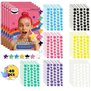 40 pieces of multi-color star acne patches, facial acne patches, concealer acne patches, and pimples patches, ultra-thin