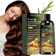 YUITIKUE Ginger & Rosemary Extract Shampoo 5-in-1: Intensive Nourish, Strengthen Hair, Reduce Breakage