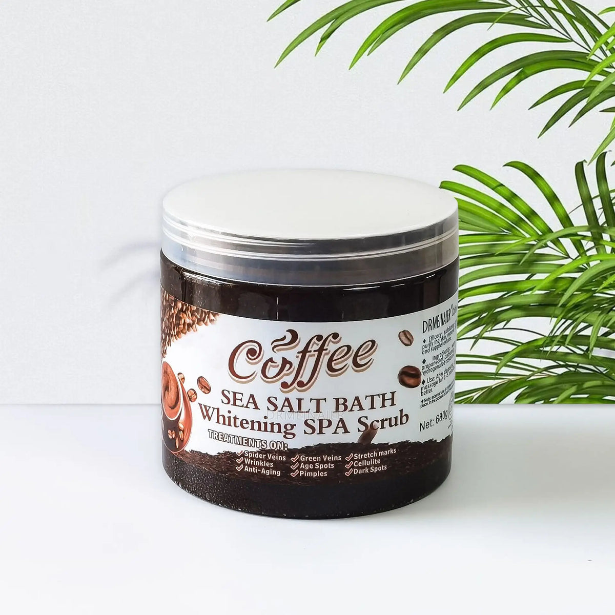 350g/680g Coffee Whitening Spa Scrub Bath Salts Exfoliating Body Scrub Deep Clean Dead Skin Moisturizing Bubble Wet Sea Salt