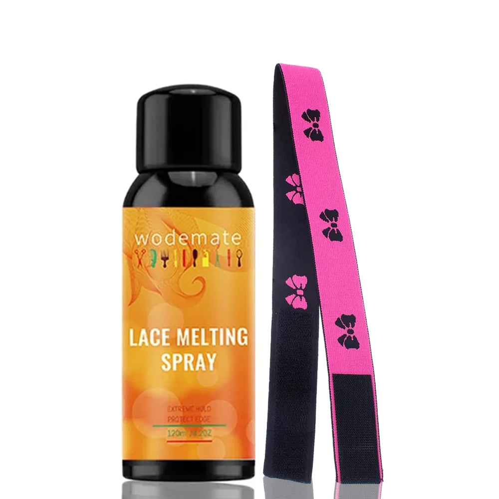 120ml Lace Melting Spray Strong Hold Hair Glue Wig Styling Spray Invisible Lace Melting Spray Quick Drying Wig Accessory