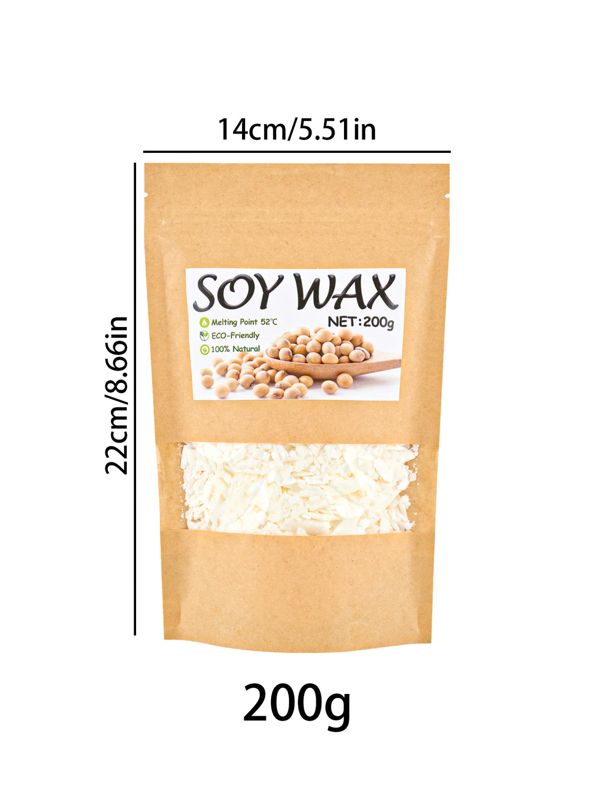 100g-1000g Natural Soy Wax DIY Handmade Candles Crafts Making Supplies 100% Additive-Free Wax Flakes Scented Candle Raw Material