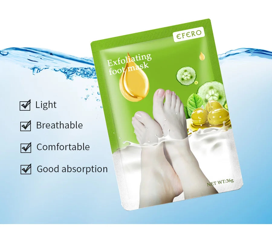 1 Pag = 1 Pair Honey Foot Mask For Remove Dead Skin Calluses Exfoliating Foot Mask Feet Cream Whitening Foot Spa Skin Care Tool