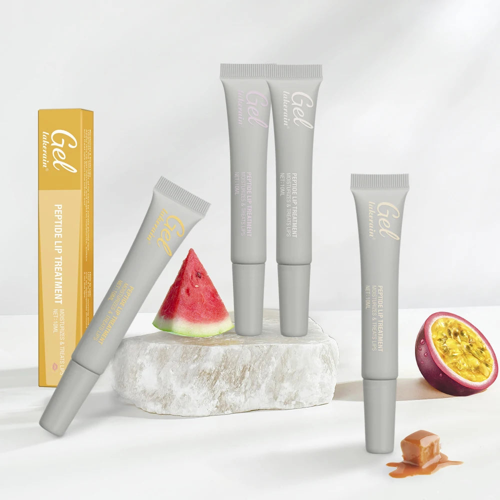 10ml Moisturizing Peptide Lip Treatment Lip Mask Gel Remove Dead Skin Lipstick Base Lip Cream Lip Care Mask Reduce Lip Lines