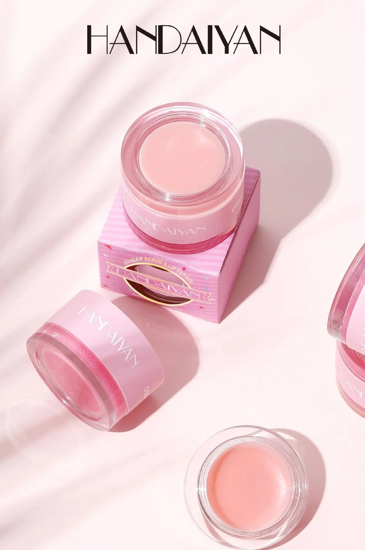 HANDAIYAN 2-in-1 Lip Exfoliator & Moisturizer Sugar Scrub Lip Repair Mask Lipbalm Double Lip Care Effected Lip Scrub Balm