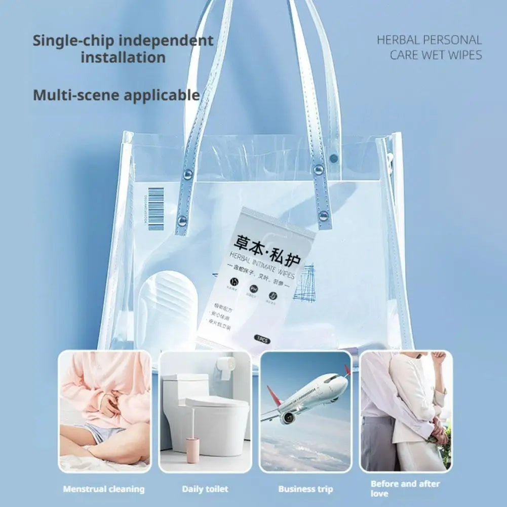 20pcs/bag Feminine Hygiene Care Wipes ultra-lightweight, pH-balanced body and hand cleansing wipes Non-irritant