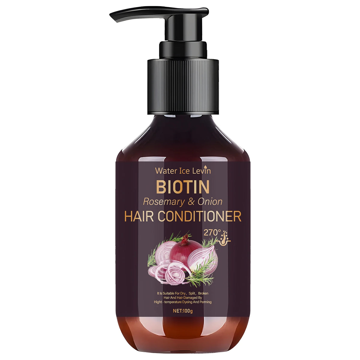 Biotin & Onion Hair Conditioner 100g, for Dry & Damaged Hair Repair, with Rosemary & Collagen, Deep Nourishing, Fast Shipping