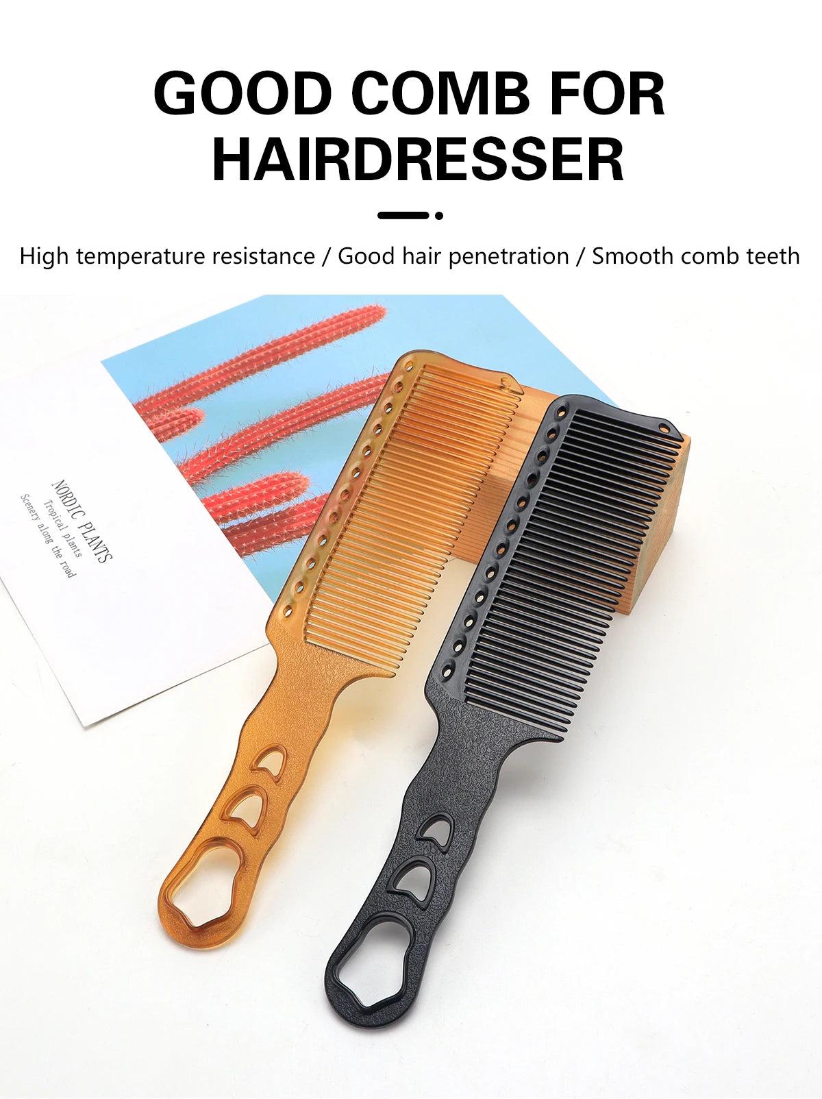 Barber Haircut Comb Hair Trimming Anti Static Comb Hair Salon Hairdressing Comb Wide Tooth Haircut Hair Trimmer Styling Tool