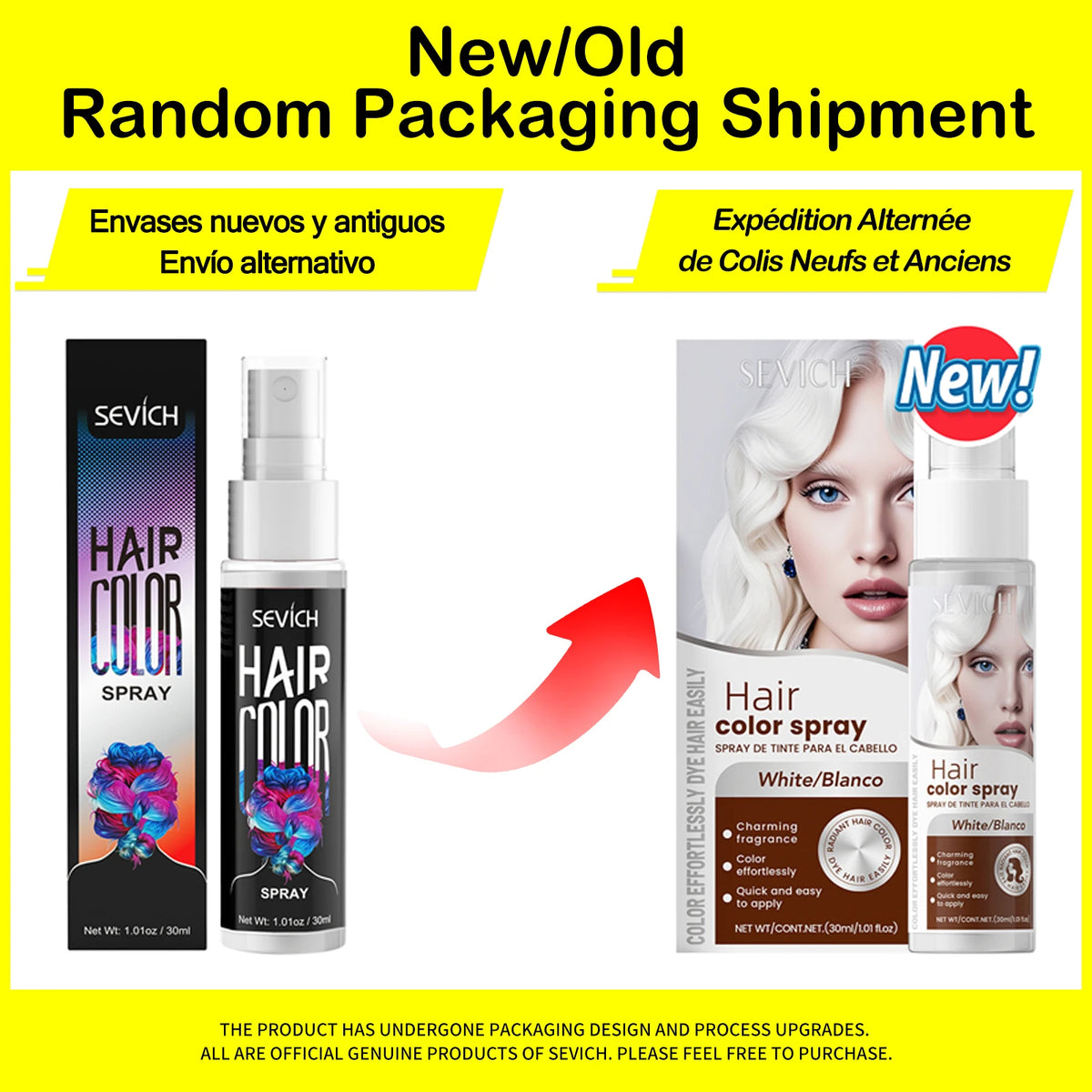 New Hair Color Spray 30ml Temporary Diy Hair Dye Spray Halloween Party Costume Instant Hair Styling Spray Disposable Hair Tools