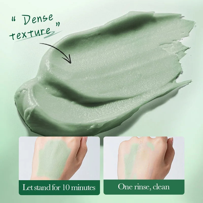 Mugwort Clay Stick Anti-Acne Clay Mask for Clean Pores and Blackheads Improve Acne Prone Skin 40g