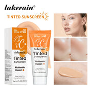 SPF40 Tinted Moisturizing VC Sunscreen Skin Protection Refreshing Makeup Sunscreen Cream UV Anti-aging Resistance Sunscreen