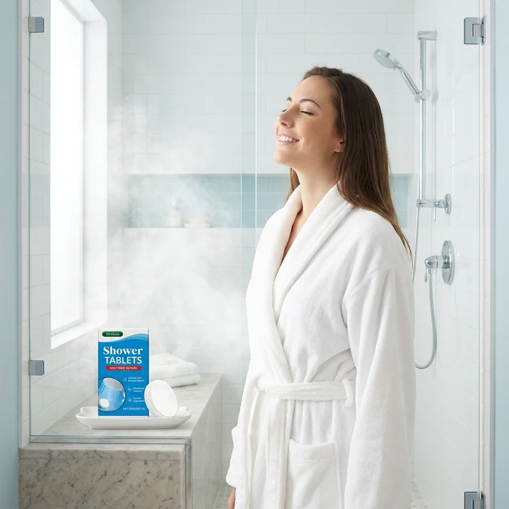 Shower Steamers Tablets Aromatherapy Moisturizing Stress Fatigue Relief Relaxing Gentle Cleansing Smooth Soothing Shower Tablets