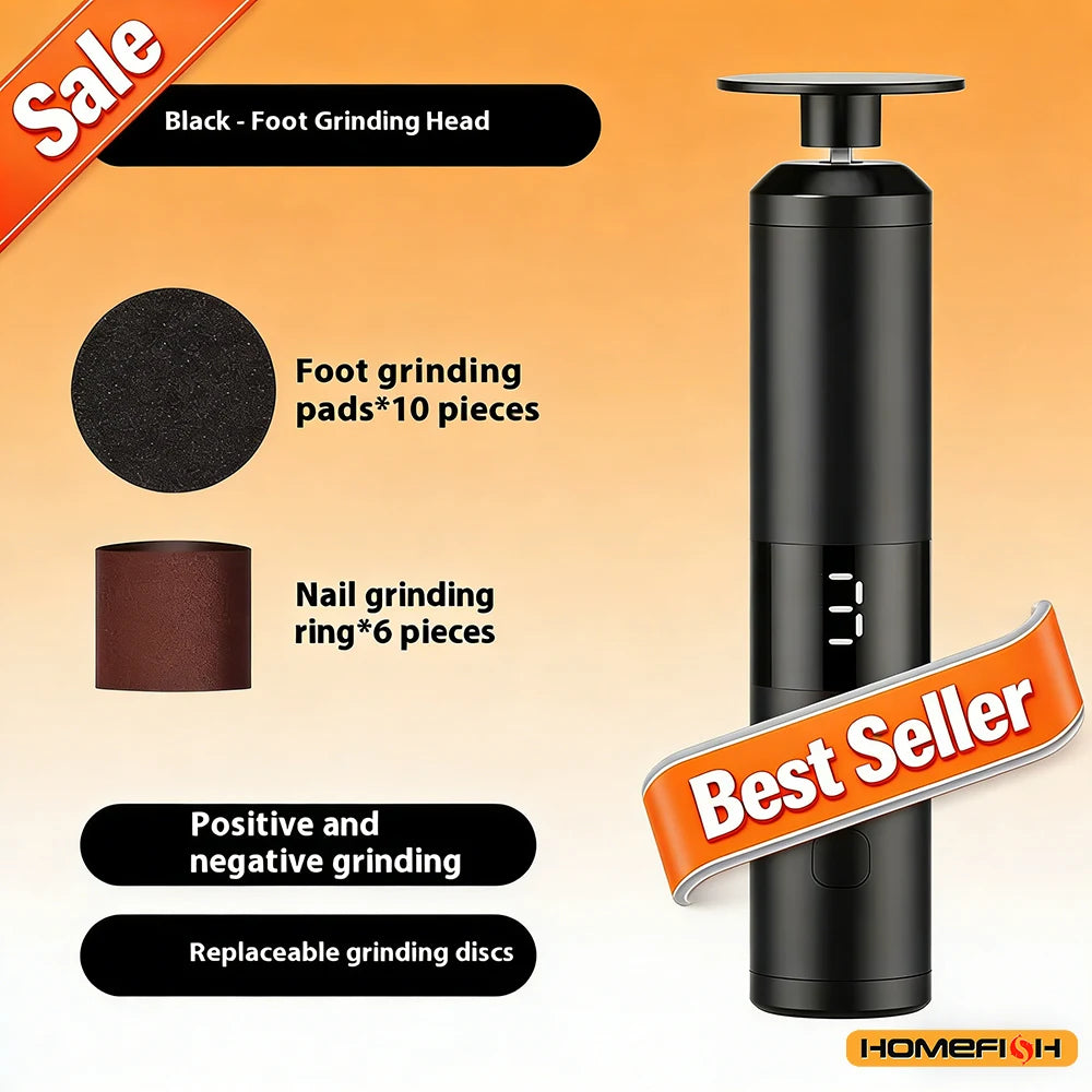 3-Speed LCD Electric Foot Callus Remover – Fast Charging, Hand & Foot Care Tool for Home Use